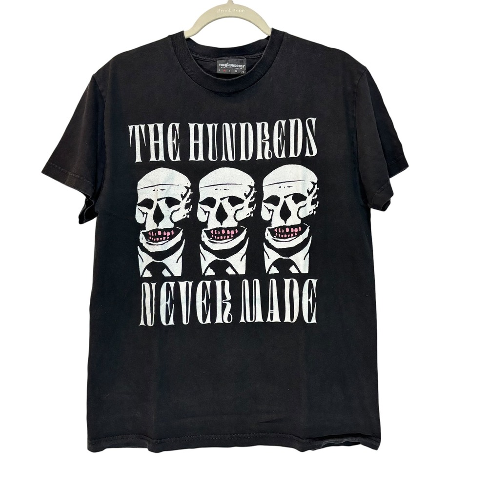 The Hundreds Never Made T Shirt Mens Black Cotton Skull Graphic Streetwear M